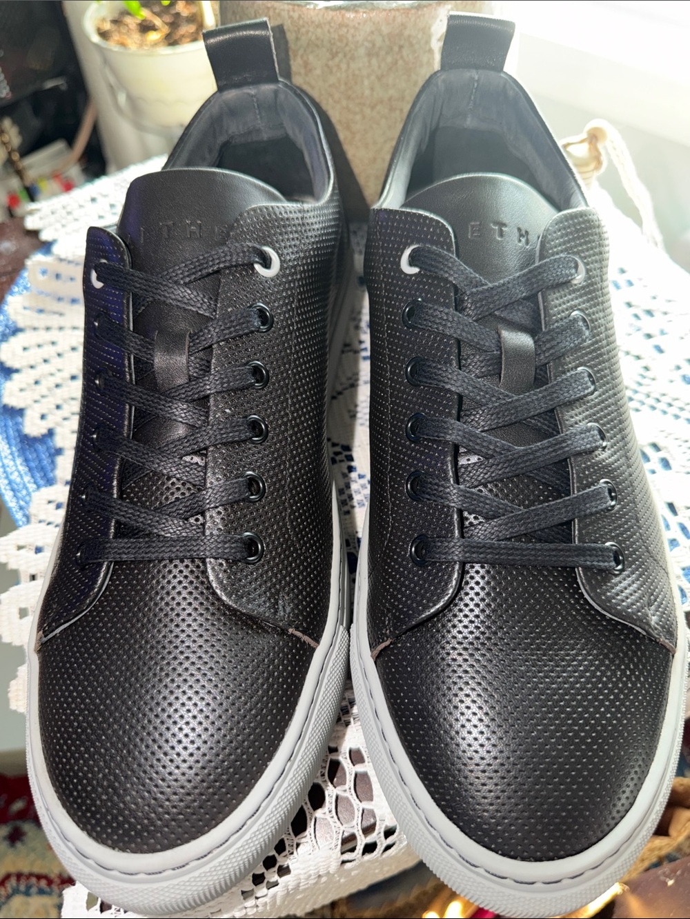 AETHER Genesis Leather Sneakers Men's US 10.5 EU 43 NWT Box Dust Bag